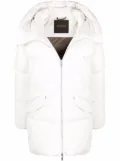 Moorer feather-down padded jacket - White
