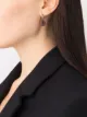 Pomellato aretes Nudo en oro rosa de 18kt con piedra de luna y diamantes