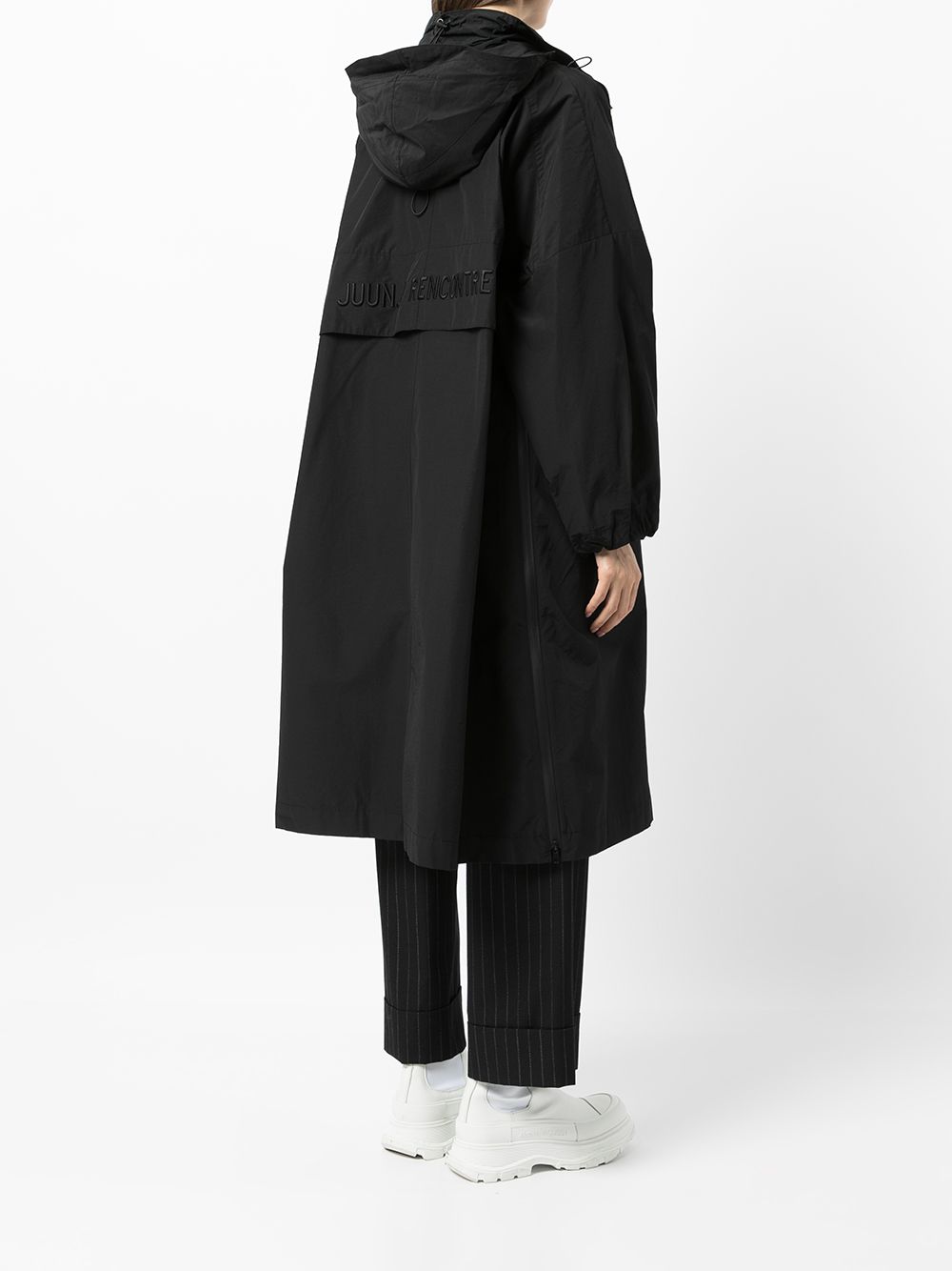 Shop Juun.J hooded oversized-cut jacket with Express Delivery - FARFETCH