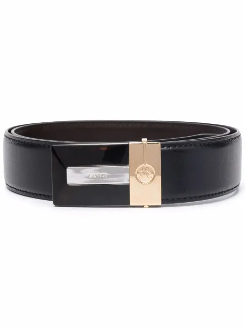 logo-buckle belt