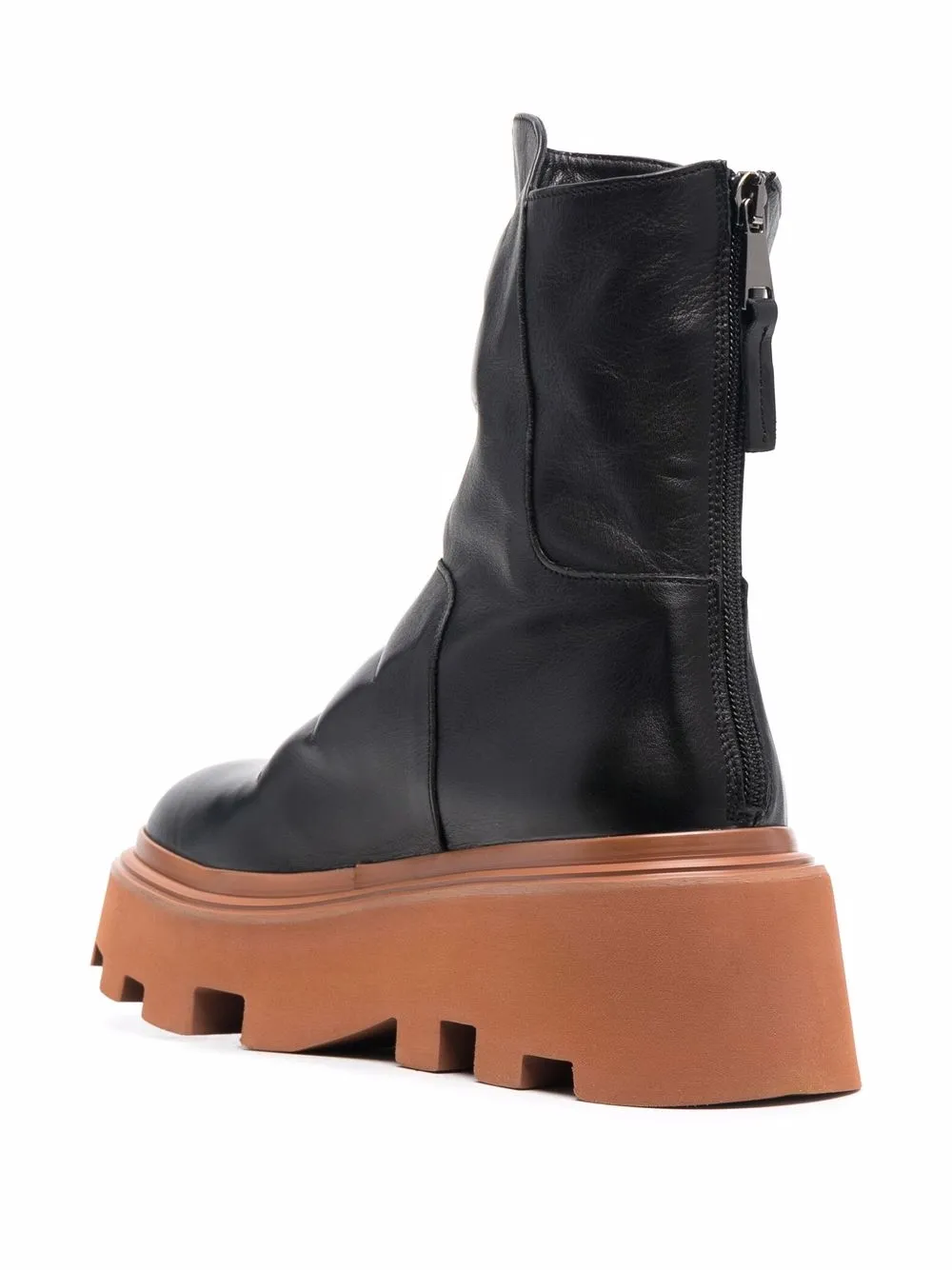 Elena Iachi chunky-sole leather boots Black