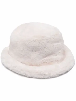 RED Valentino faux-fur Bucket Hat 
