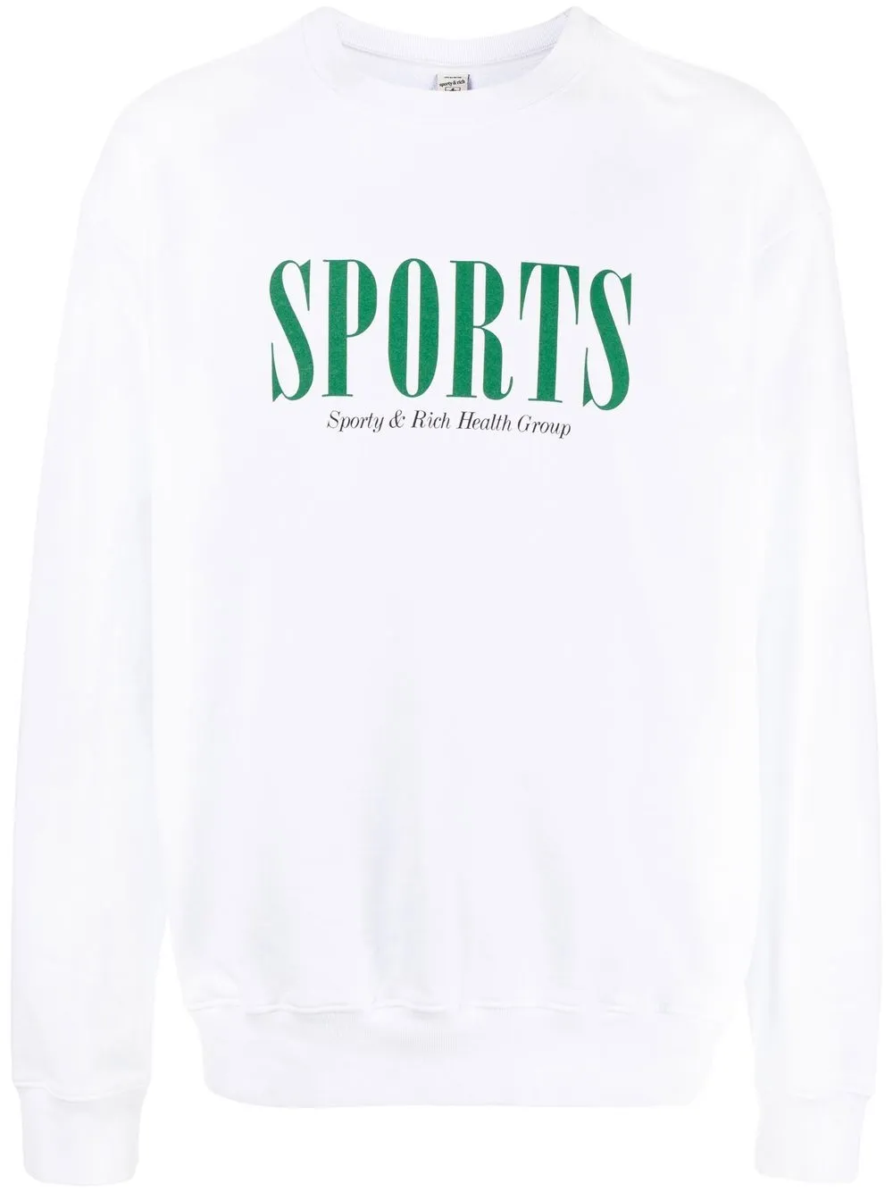 

Sporty & Rich logo-print detail sweatshirt - White