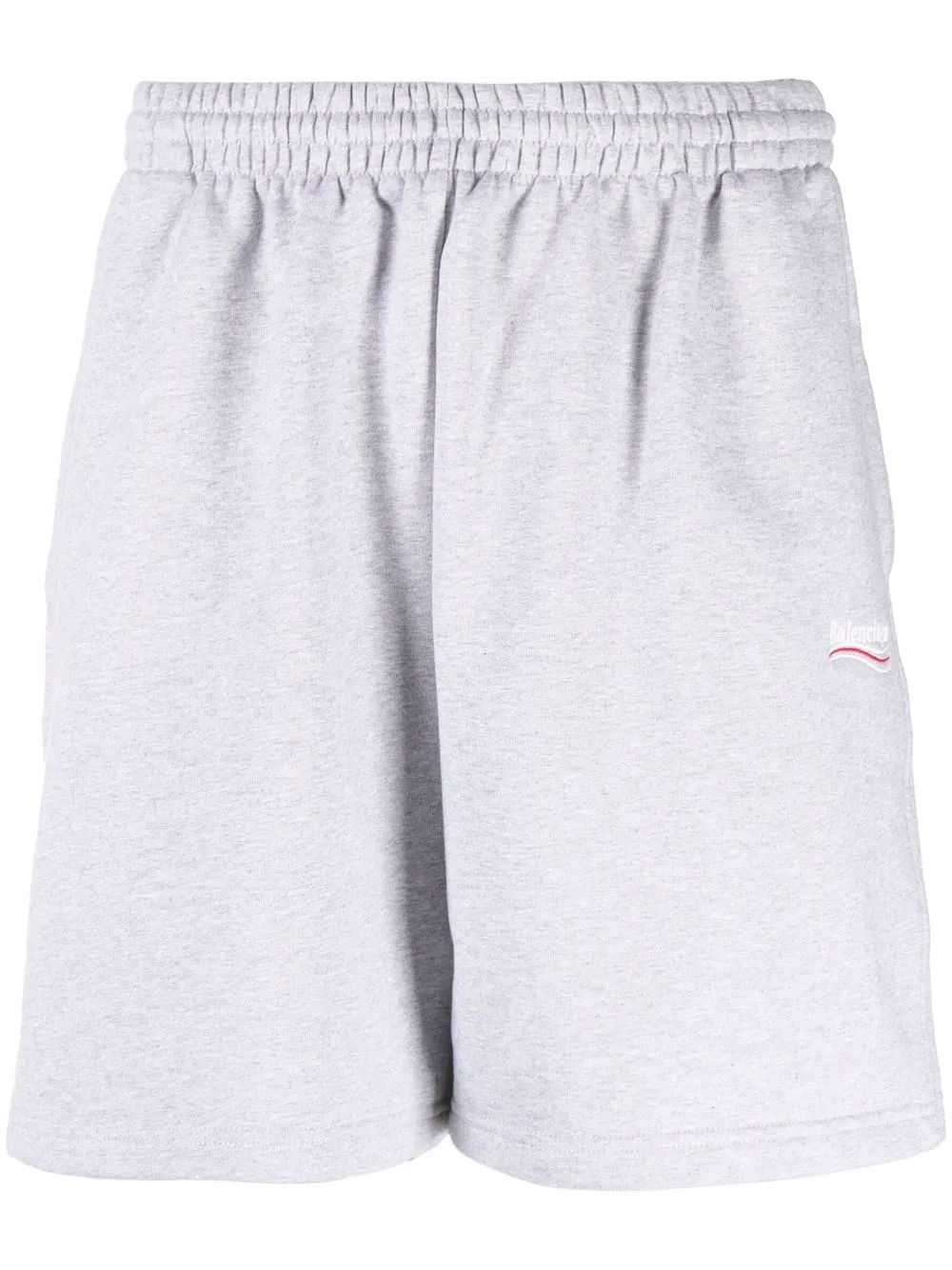 Balenciaga logo embroidery track shorts – Grey