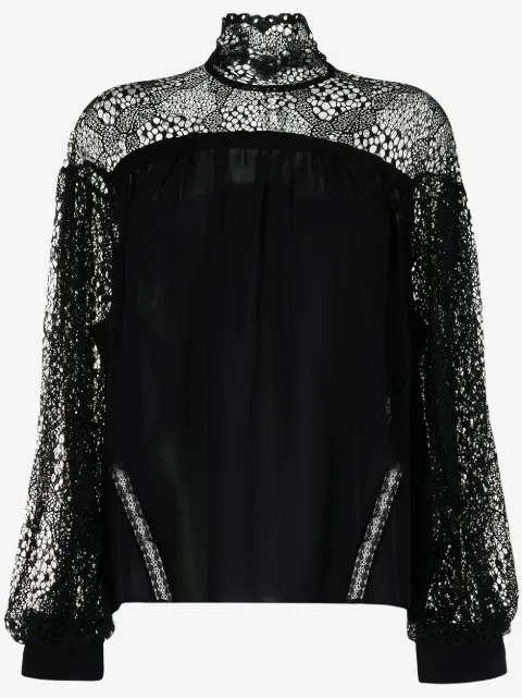 IRO Digwed lace-embellished blouse