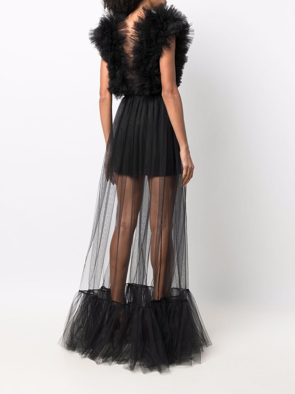 фото Alchemy plunge-neck tulle floor length dress