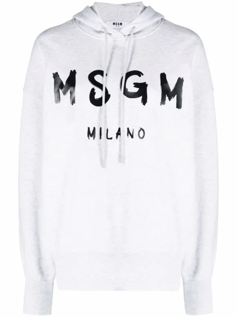 MSGM logo-print hoodie