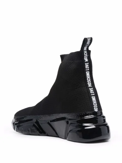 love moschino trainers sock