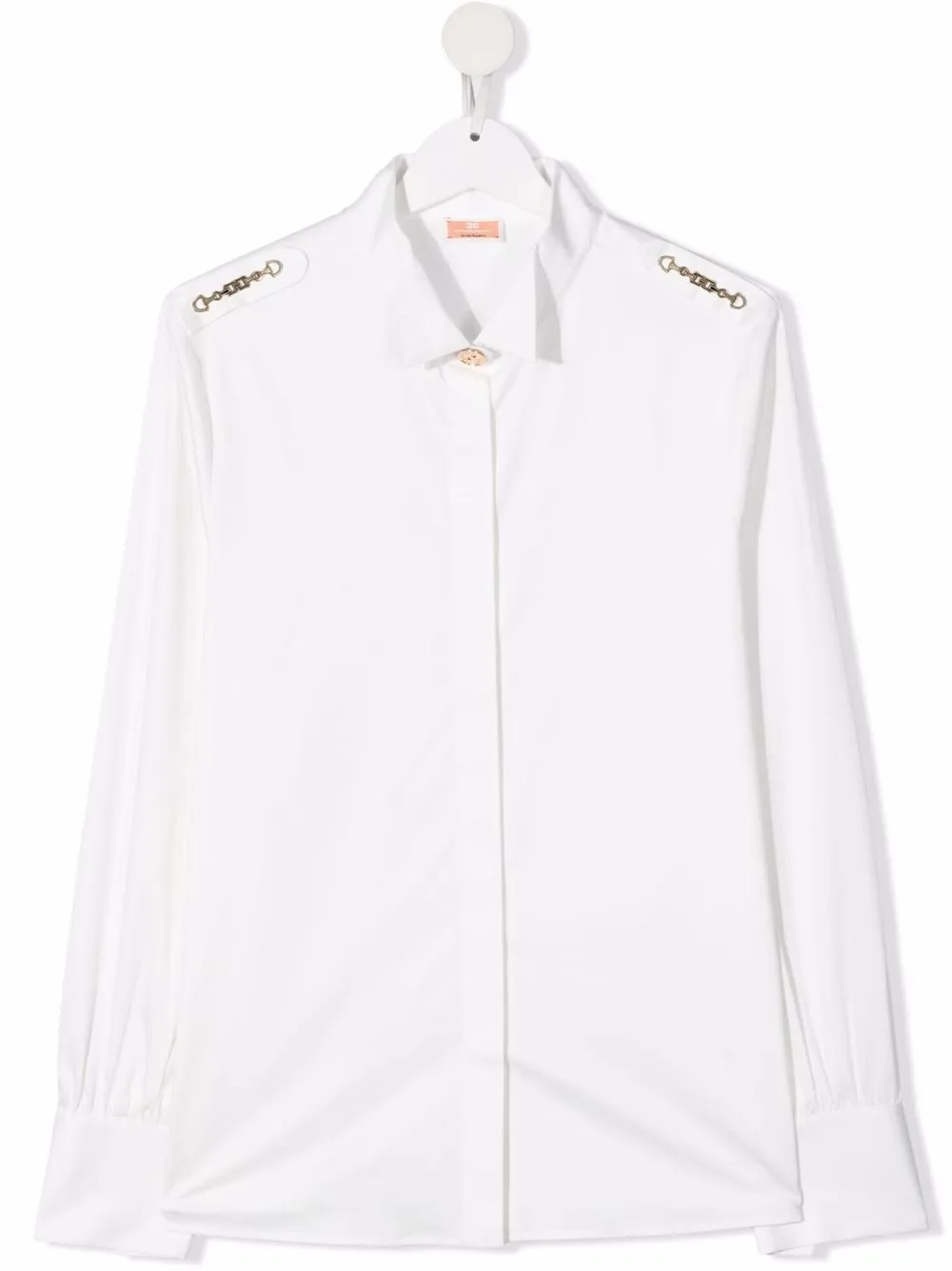 

Elisabetta Franchi La Mia Bambina blusa con detalle de bocado - Blanco