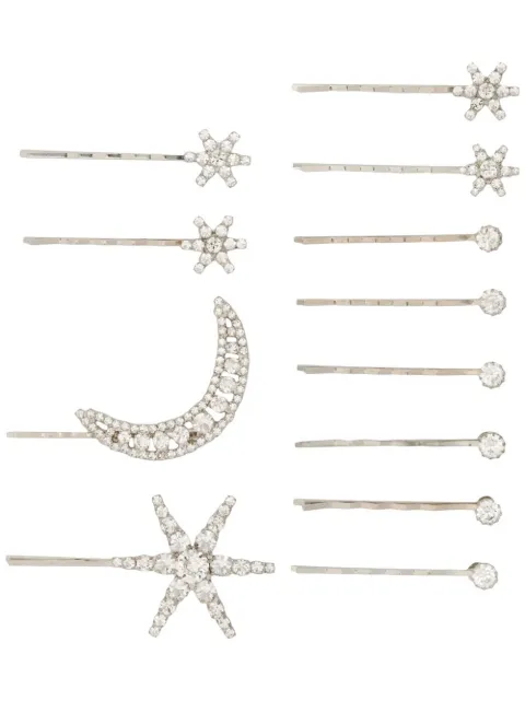 Jennifer Behr set of 12 Supernova crystal-embellished hairclips