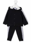 Emporio Armani Kids logo-stripe tracksuit set - Blue