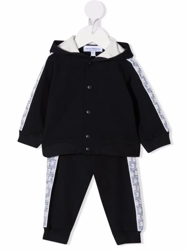 Emporio Armani Kids Trainingspak Met Logostreep - Farfetch