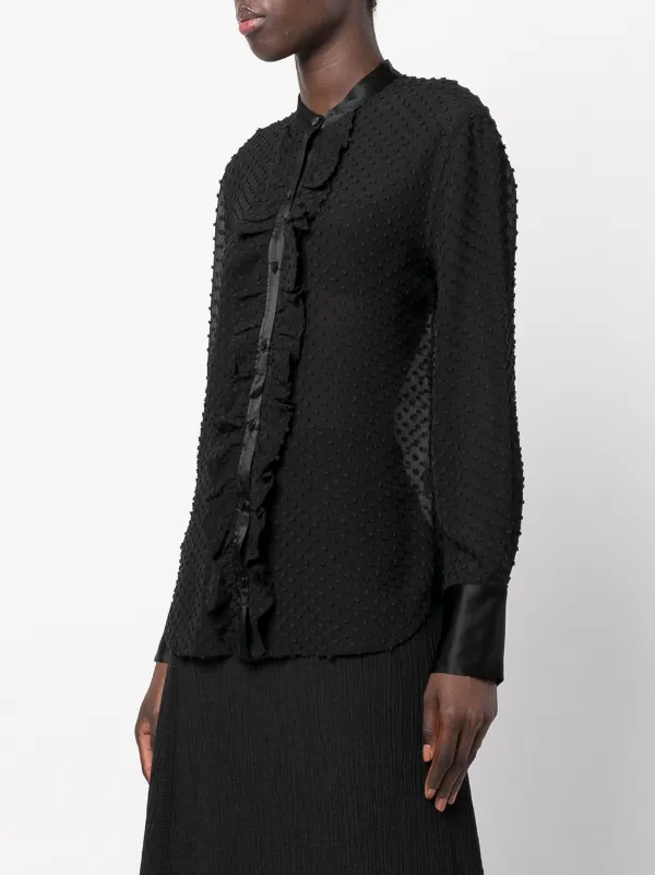 Equipment Eulily ruffle-placket Blouse 