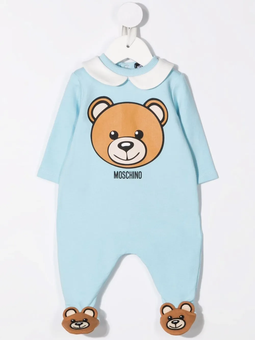 фото Moschino kids комплект из комбинезона и шапки с принтом teddy bear