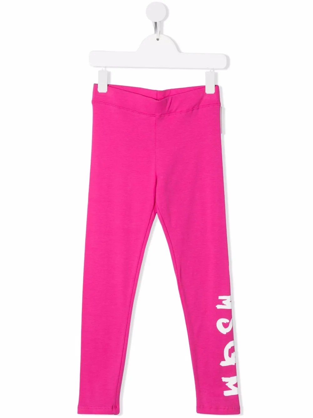 

MSGM Kids logo-print stretch-cotton leggings - Pink