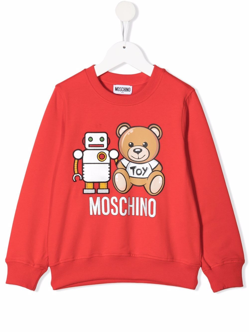 фото Moschino kids толстовка с принтом