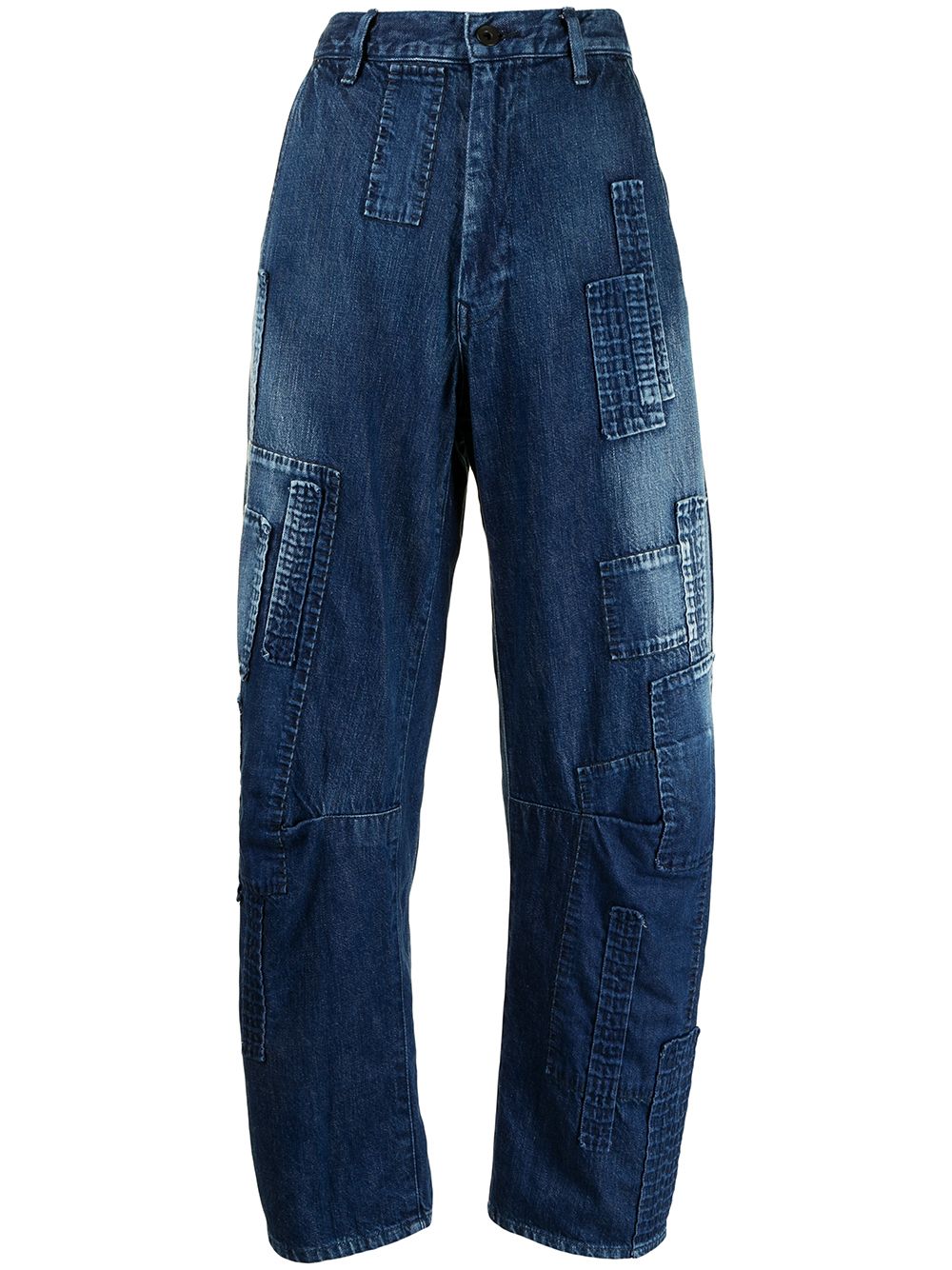 фото Y's укороченные джинсы широкого кроя