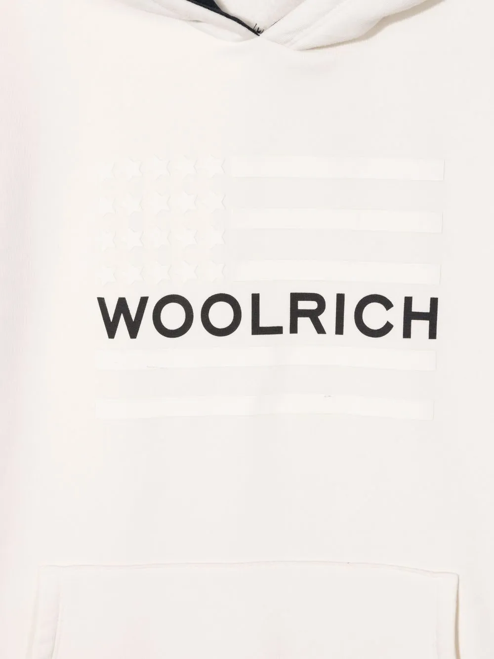 фото Woolrich kids худи flag с логотипом