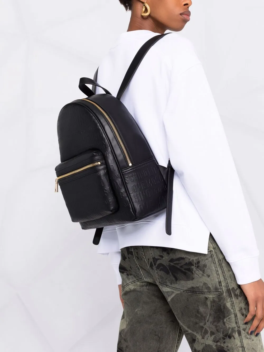 фото Love moschino рюкзак на молнии с логотипом