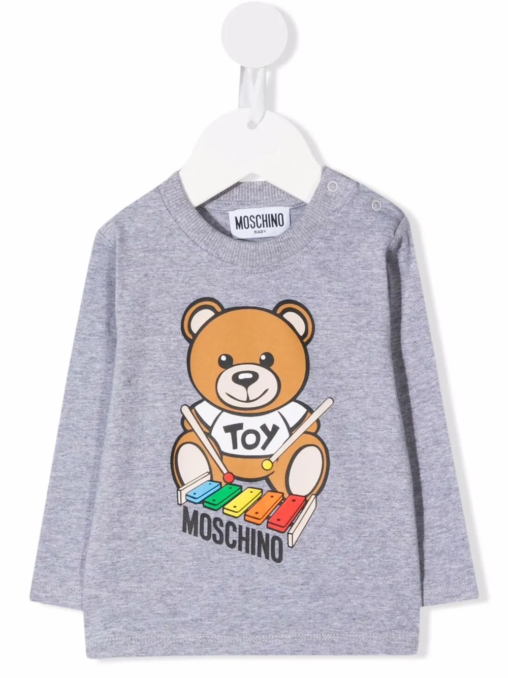 фото Moschino kids футболка с принтом teddy bear