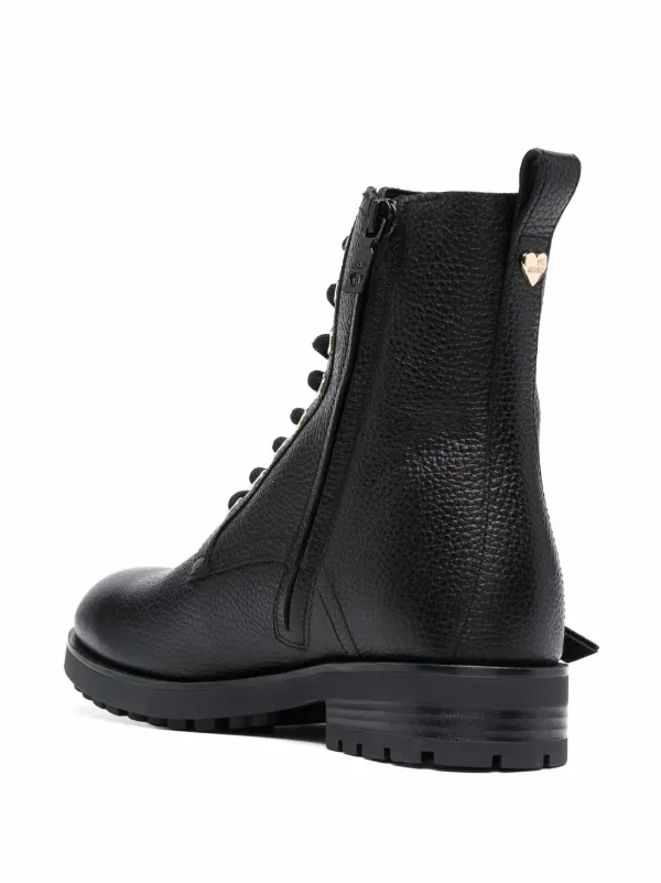 関税込送料無料【LOVE MOSCHINO】レースアップブーツ ロゴ Love Moschino レースアップ ブーツ 通販 - FARFETCH