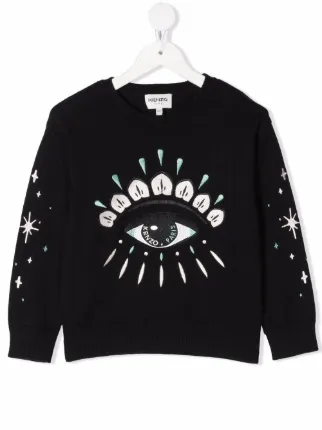 Kenzo eye 2025 logo knitted jumper