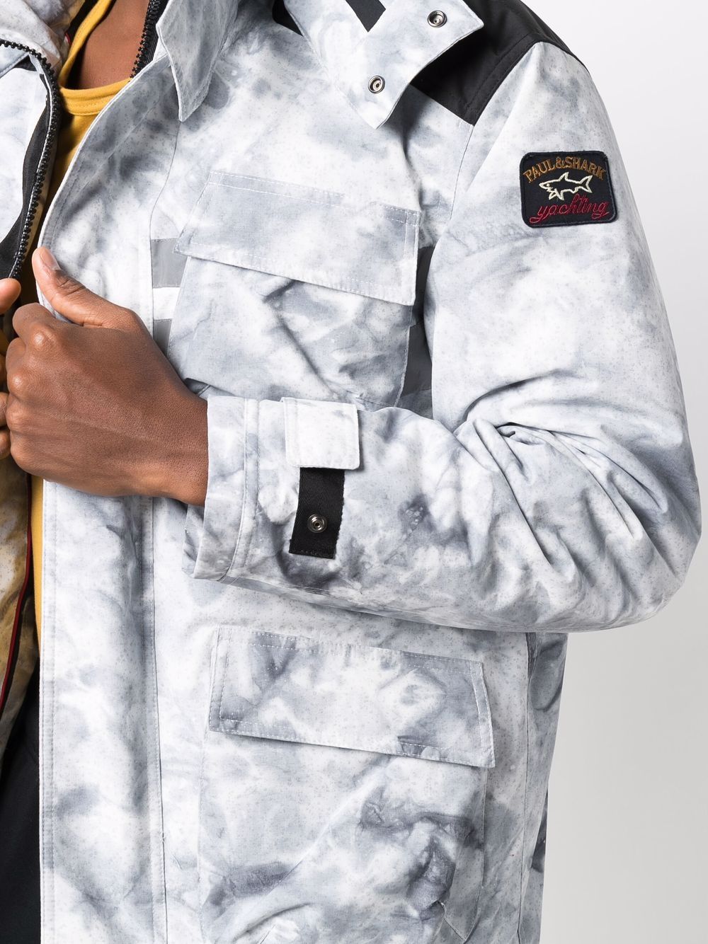 Shop Paul & Shark Typhoon Tie-Dye Technical Jacket