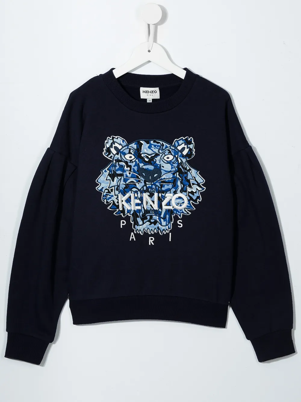 

Kenzo Kids sudadera con logo bordado - Azul