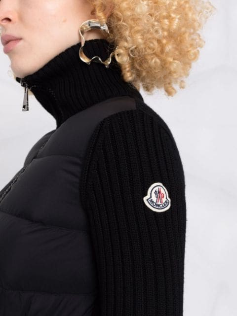Moncler logo-patch multi-panel Jacket - Farfetch