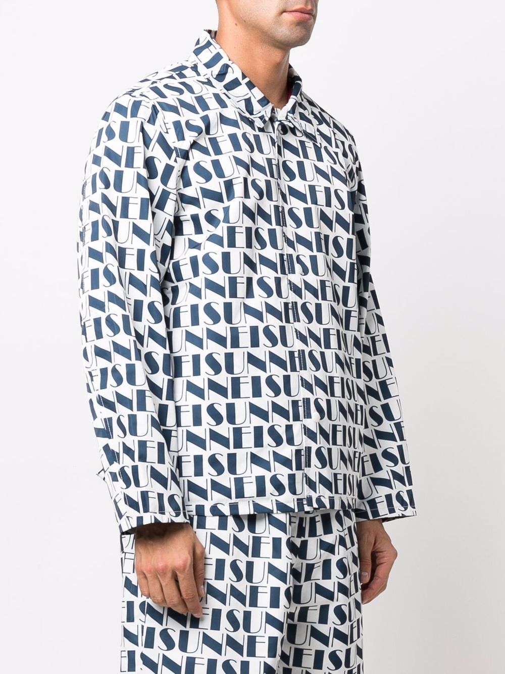  Sunnei Logo-print Reversible Jacket - Blue 