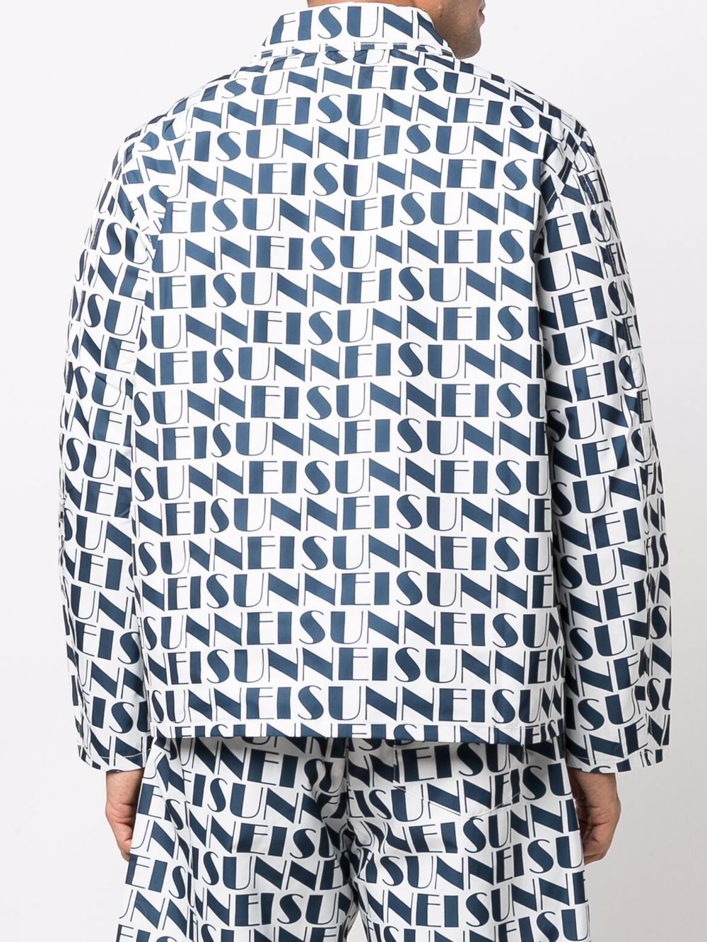 SUNNEI LOGO-PRINT REVERSIBLE JACKET 