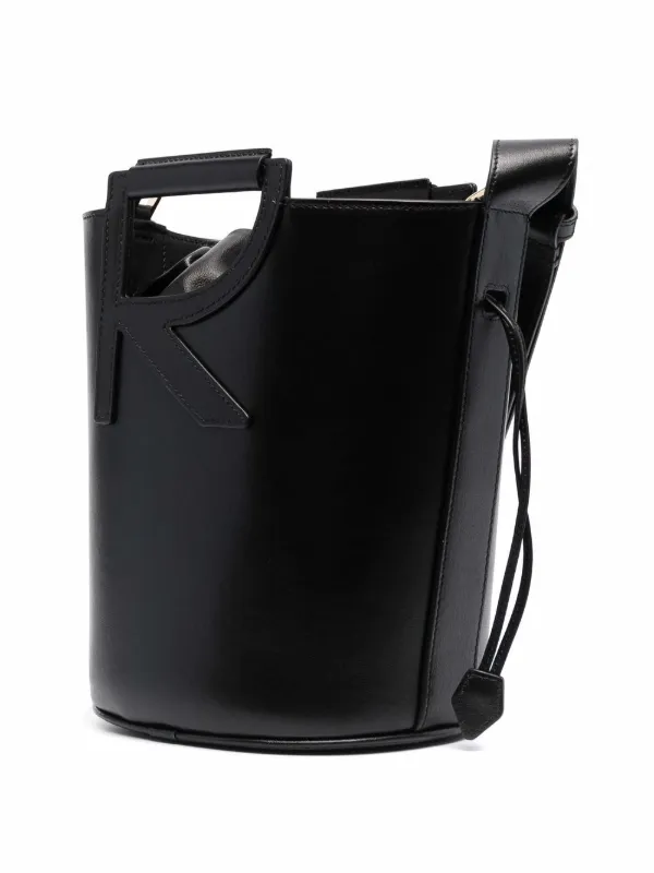 Roger Vivier RV Leather Bucket Bag | Black | FARFETCH