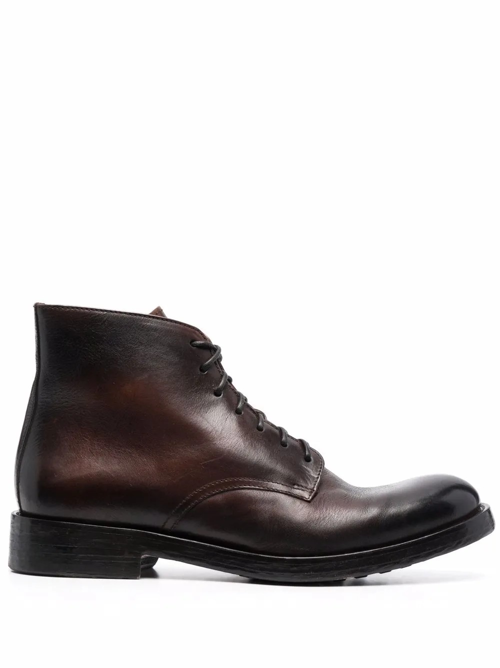 фото Doucal's almond-toe lace-up ankle boots