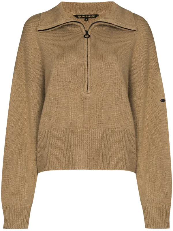 fluffy half zip jumper