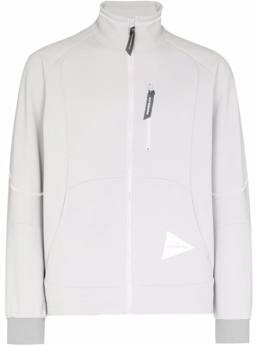 

and Wander Polartec Power Air zipped jacket - Grey