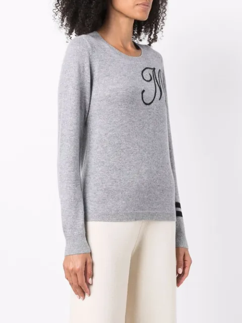 Dee Ocleppo intarsia-knit Letter M 