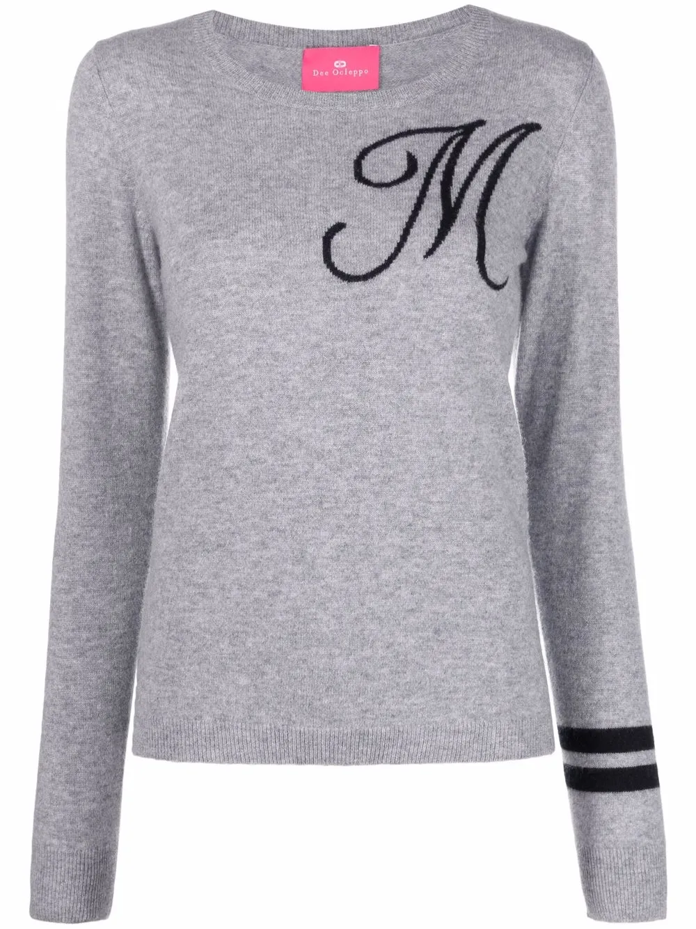 Dee Ocleppo intarsia-knit Letter M Jumper - Farfetch