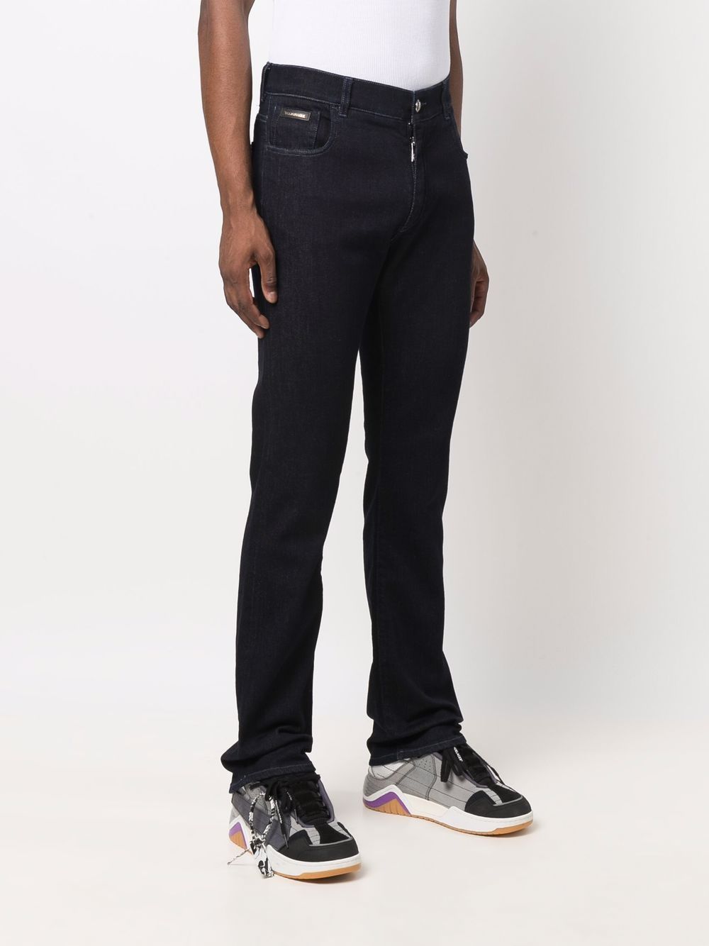 Shop Billionaire Iconic Regular-cut Jeans In Blue