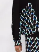 DVF Diane von Furstenberg geometric-detail V-neck jumper