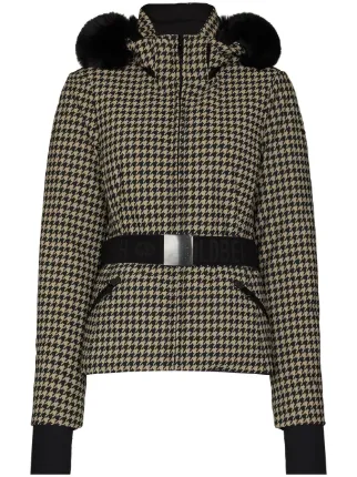 Goldbergh houndstooth ski jacket clearance
