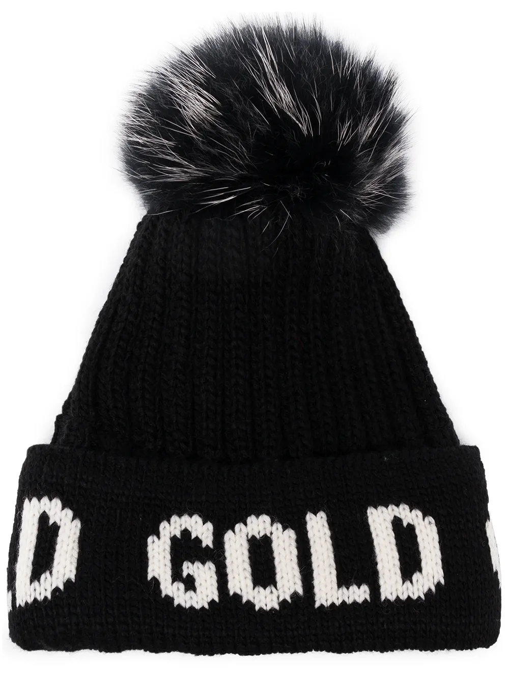 Goldbergh шапка с помпоном и надписью