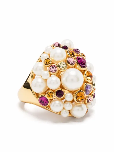 kate spade 珍珠缀饰鸡尾酒戒指