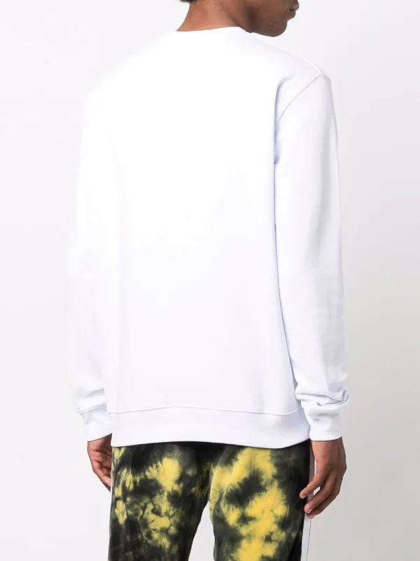 【送料&関税込】MSGM Sweatshirt With Logo Box MSGM Logo Box Print Sweatshirt | White | FARFETCH CA
