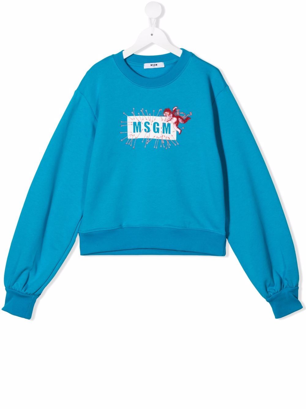 фото Msgm kids толстовка с логотипом