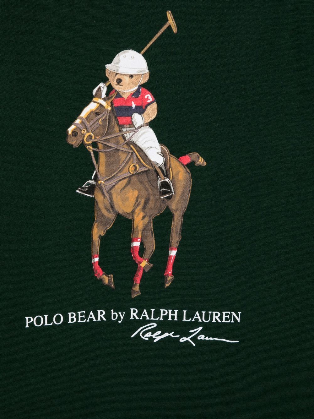 фото Ralph lauren kids толстовка с принтом polo bear