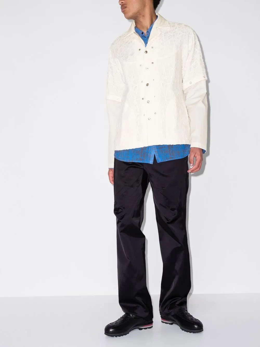 Kiko Kostadinov Torino Panelled Shirt - Farfetch