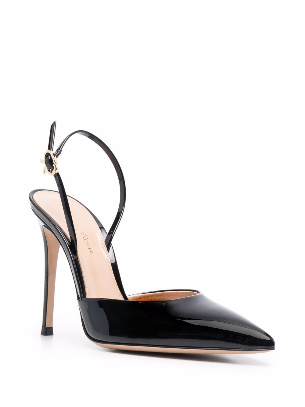 Gianvito Rossi Patent Leather Slingback Pumps - Farfetch