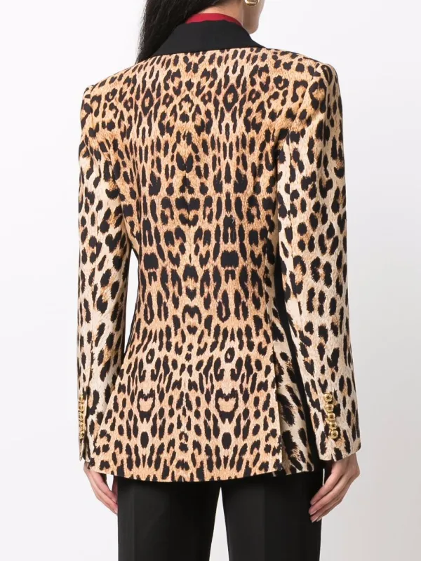 leopard skin blazer