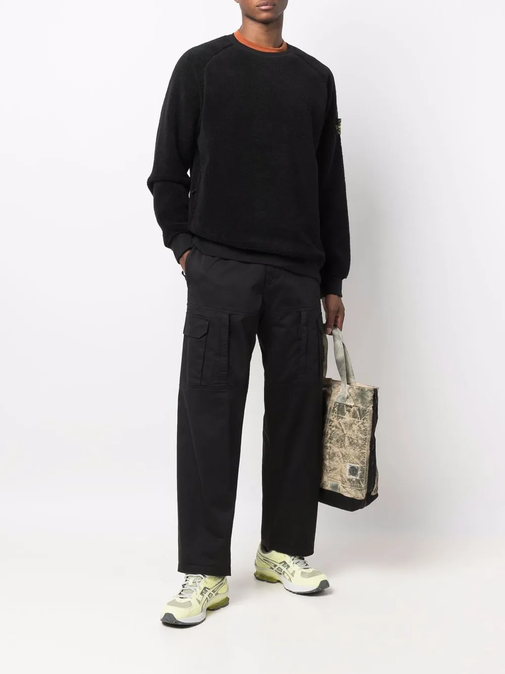 фото Stone island толстовка с нашивкой-логотипом