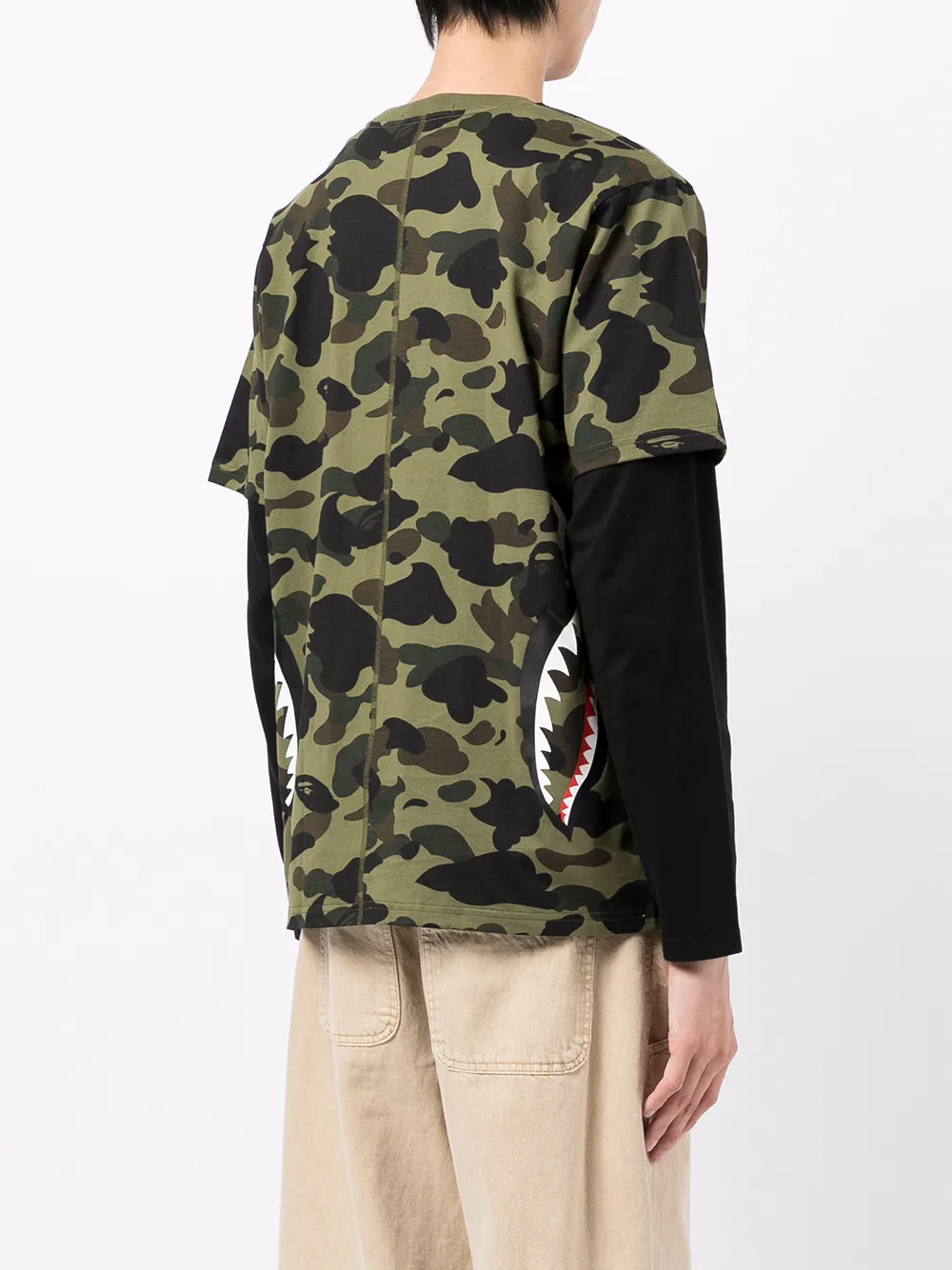 фото A bathing ape® футболка с графичным принтом